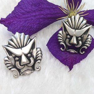 Vintage Swank Cufflinks - Gargoyles w Open Mouths / Demons / Angry Gods / Lions